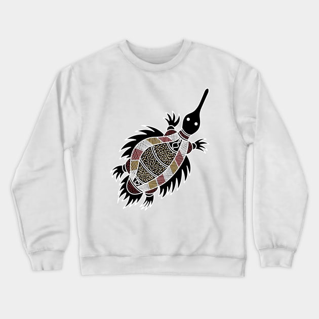 Aboriginal Art - Echidna Crewneck Sweatshirt by hogartharts